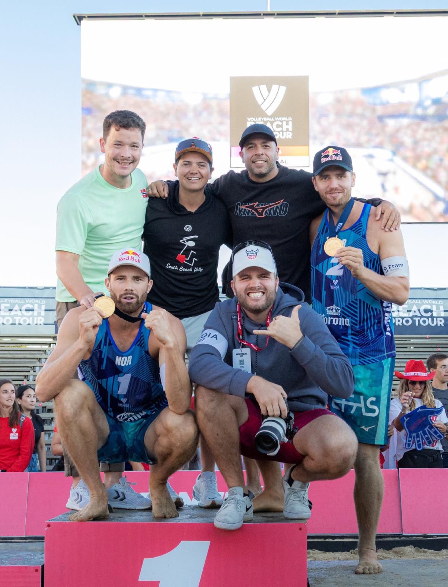 Brandon Lozano on the podium